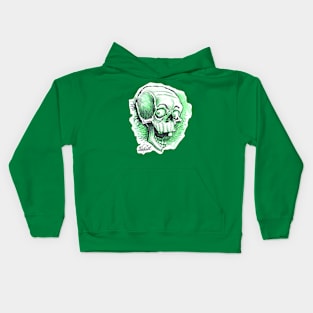 Green Skull Kids Hoodie